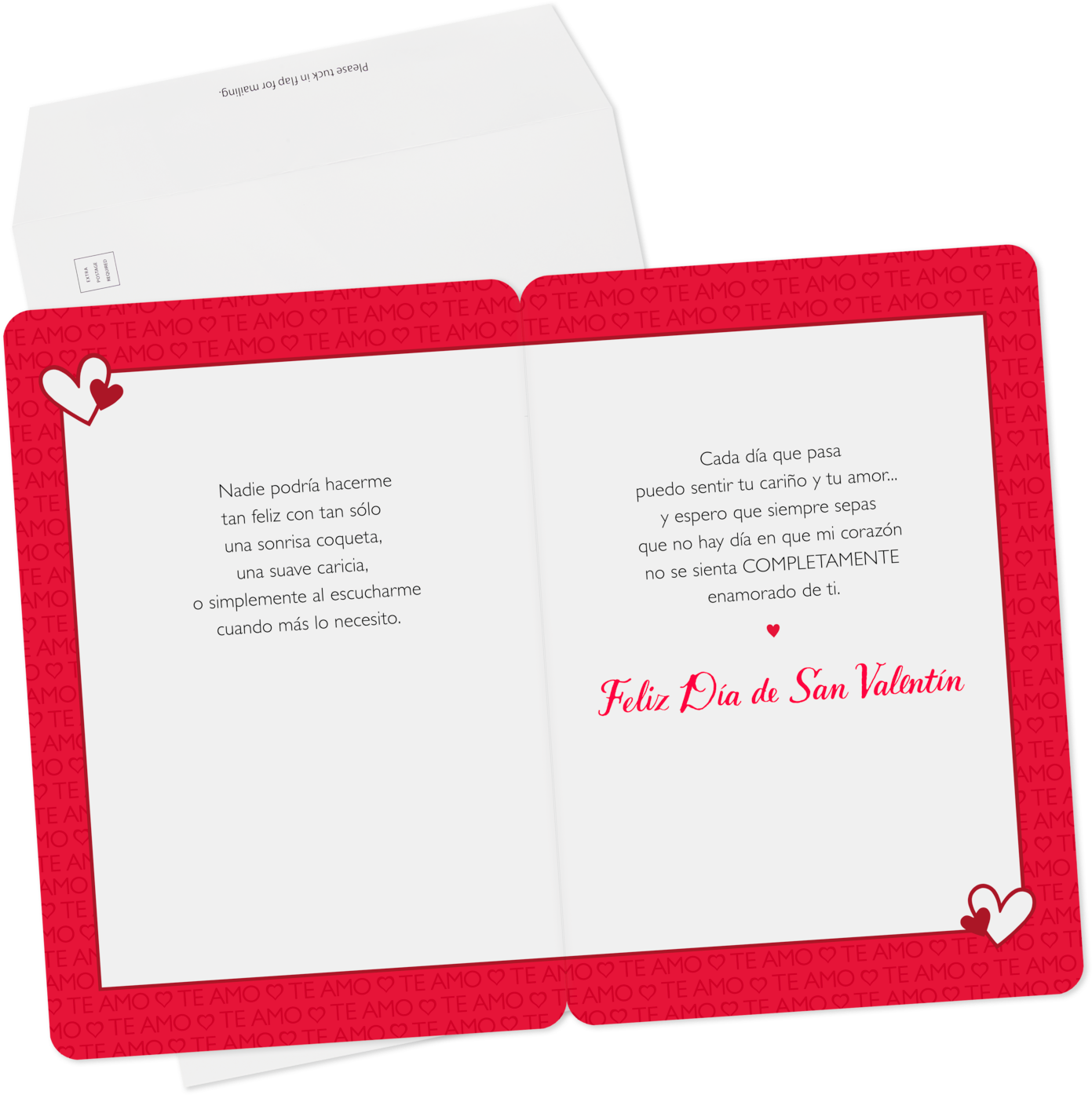 I Love You Jumbo Spanish-language Valentine's Day Card, - Document (1470x1470), Png Download