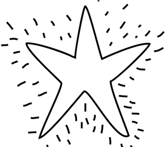 Drawn Star Line - Hand Drawn Stars Png (640x480), Png Download