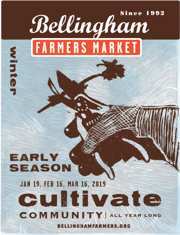 Poster Art Doublemranch - Bellingham Farmers Market (613x793), Png Download
