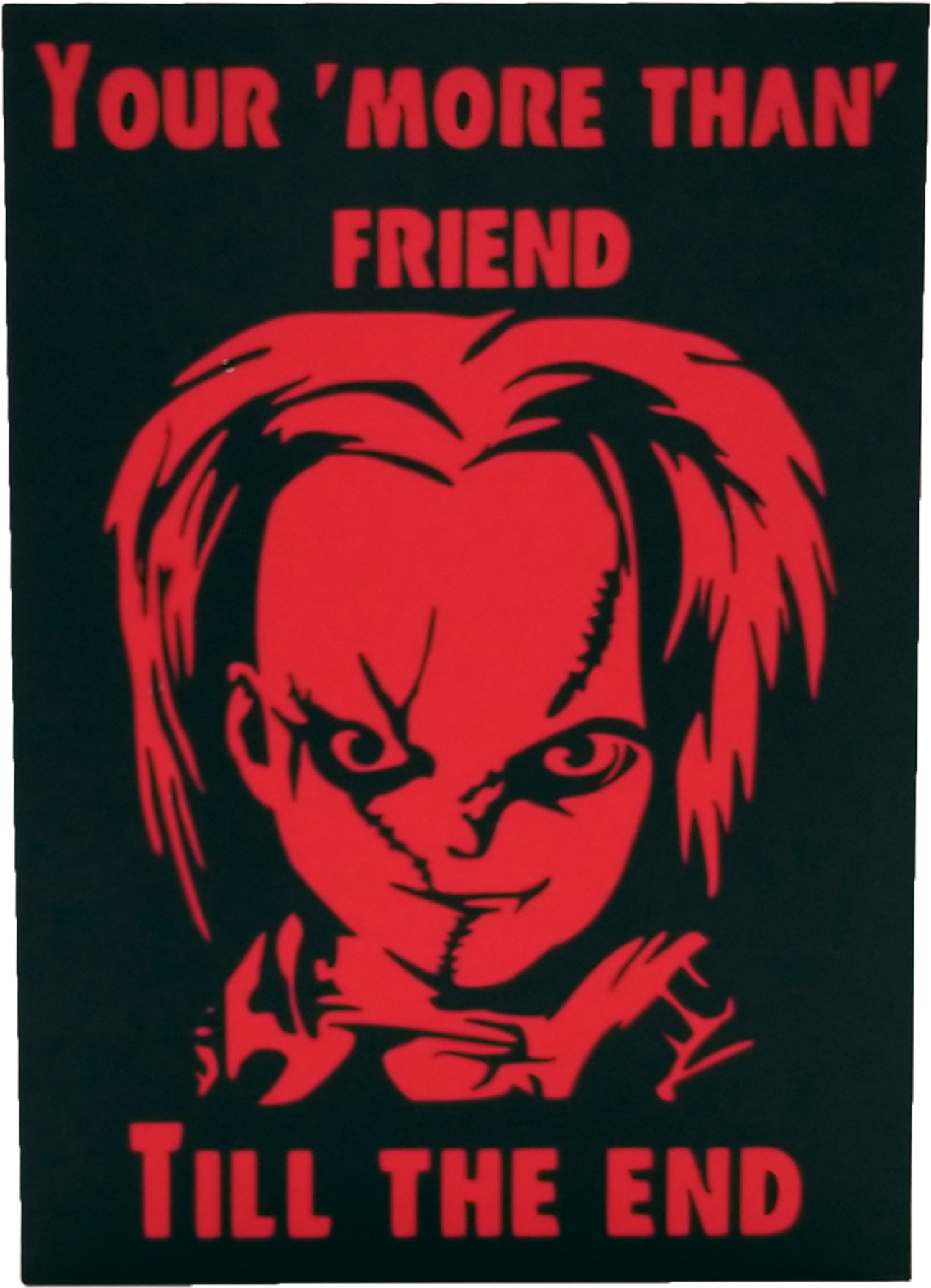 Killer Valentine - Chucky - Poster (2000x2000), Png Download