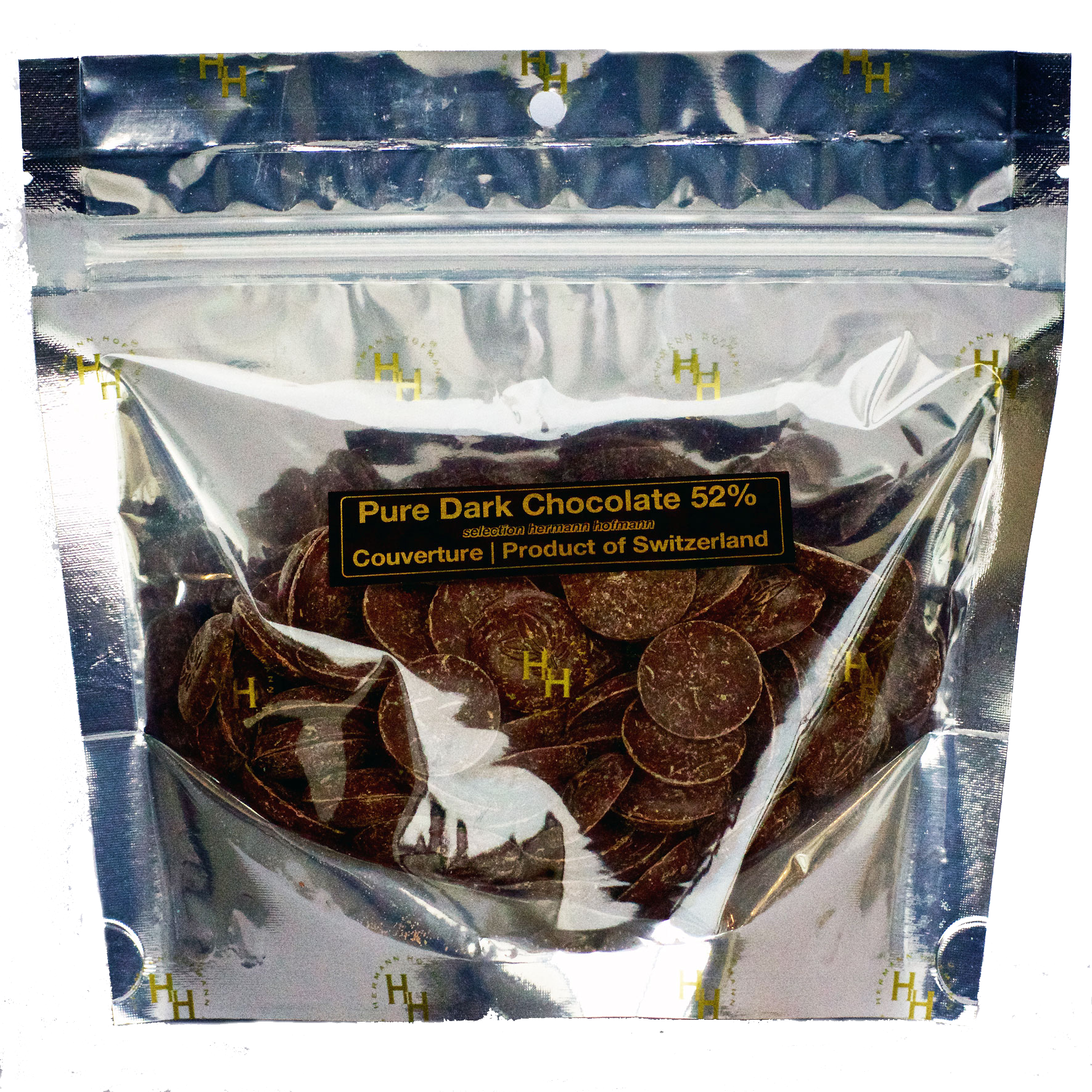 Selection Hh Swiss Couverture Pure Dark Chocolate Button - Toffee (1771x1771), Png Download