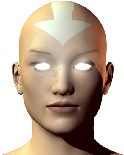 Avatar State Eyes - Avatar State Eyes Png (532x600), Png Download