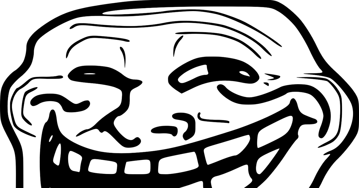 Frango Rock N Roll Troll Face O Jogo - Rage Comic Troll Face (1200x630), Png Download