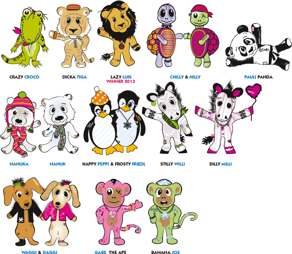 Crazy Dolls 2011/2012 - Cartoon (1100x900), Png Download