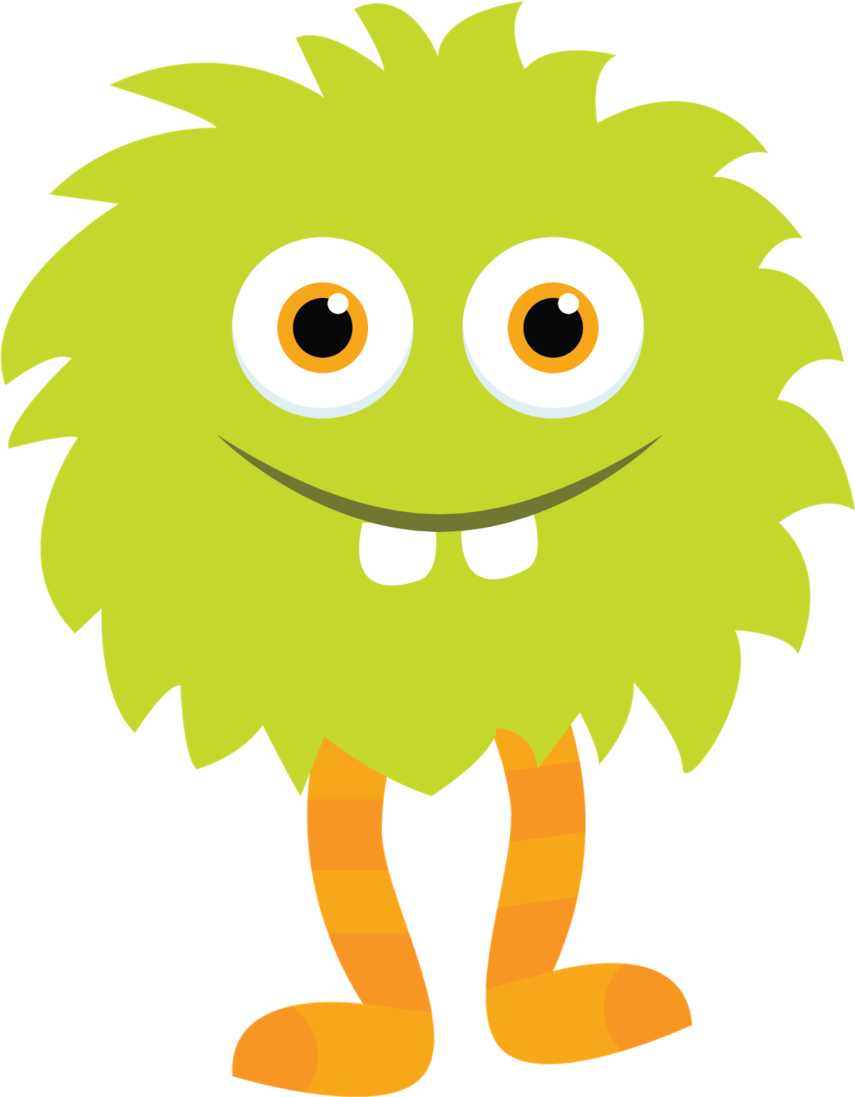 Little Monster Clip Art Free - Kid Monster Clipart (1600x1600), Png Download