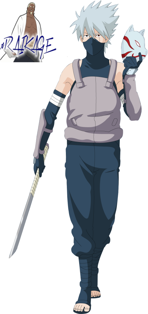 Kakashi - Naruto Uzumaki Anbu Black Ops (502x1023), Png Download