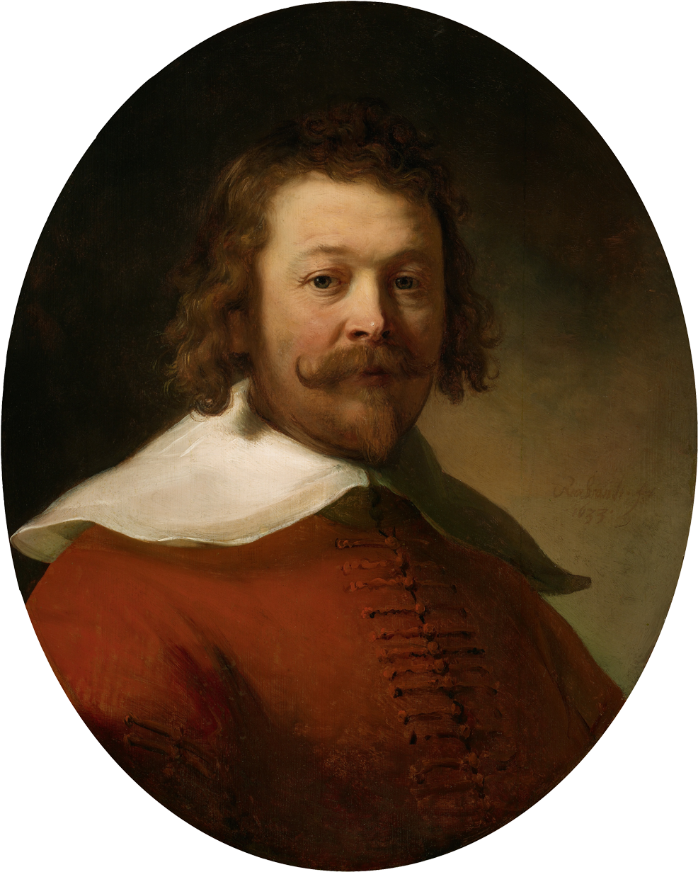 Portrait Of A Man In A Red Coat - Portrait Of A Bearded Man, Bust Length, (1000x1244), Png Download