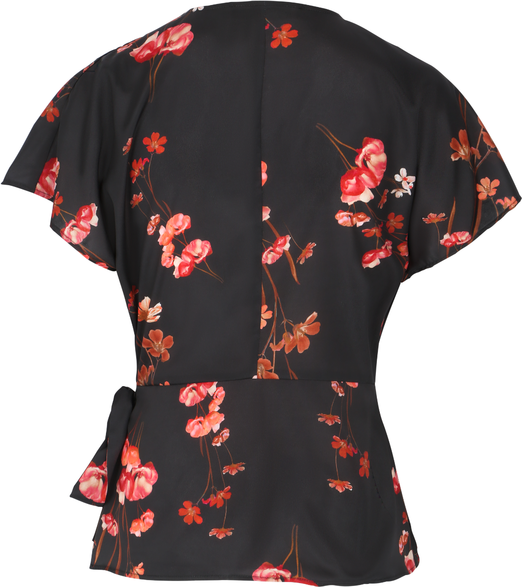 Silva Wrap Top A703-944 2 - Blouse (1066x1200), Png Download