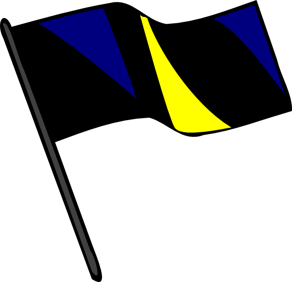 Banner Freeuse Library Color Guard Flag Clip Art At - Color Guard Flags Png (600x580), Png Download