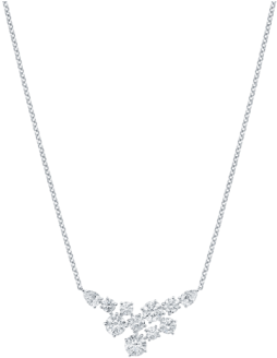 Harry Winston Introduces New Sparkling Cluster Jewelry - Necklace (760x500), Png Download