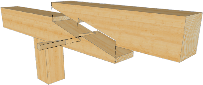 Schräges Hakenblatt Mit Rechtwinkliger Hakenecke Mit - Plywood (748x529), Png Download