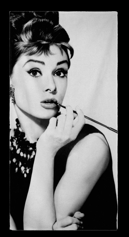 30" X 62" Beach Towel - Andrew Hepburn (417x763), Png Download