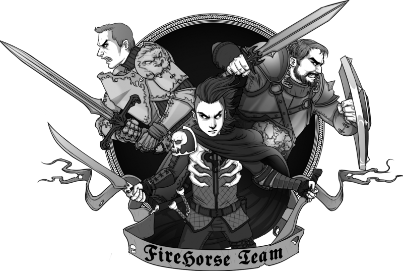 Firehorseteam - Cartoon (800x537), Png Download