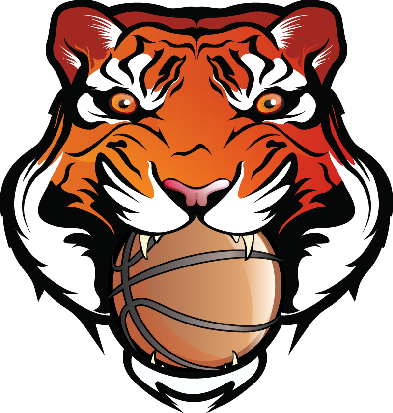Bengal Clipart Red Tiger - Tiger Football Png (800x840), Png Download