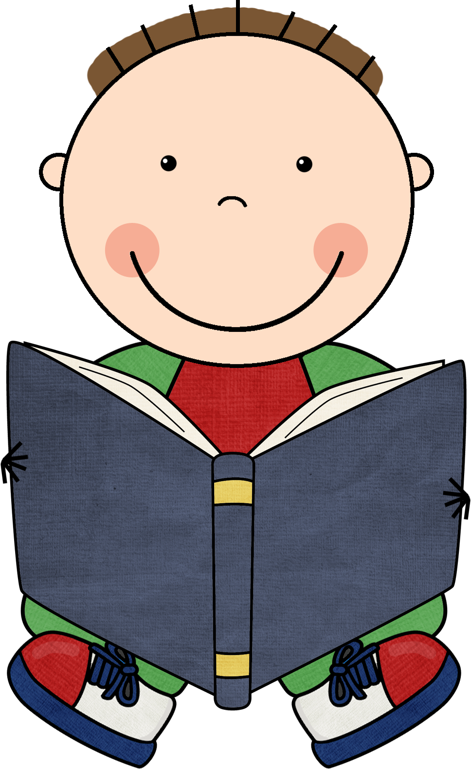 Kids Reading, Reading Buddies, Teaching Reading, Readers - Read To Self Clipart (968x1580), Png Download