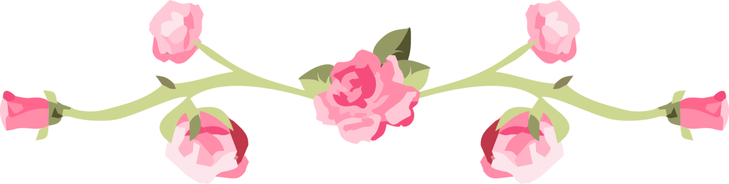 Tea Rose Border (1440x364), Png Download