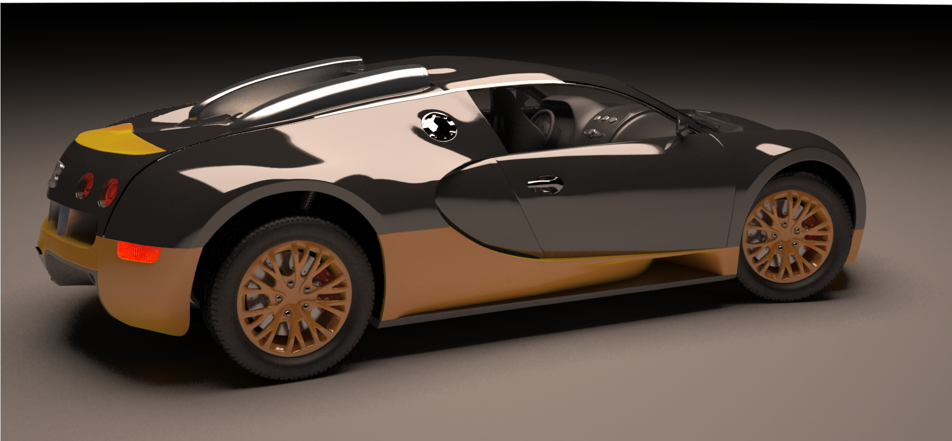 Bugatti Veyron 3d Model - Bugatti Veyron (1920x1080), Png Download