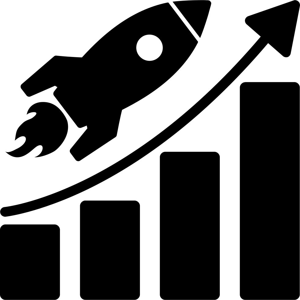 Unlimited Income Svg Png Icon Free Download - Rocket Growth Icon (980x980), Png Download