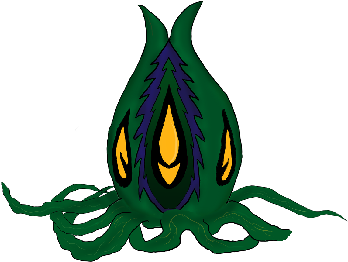 Dolphin-seaweed Hybrid - - Illustration (1400x1000), Png Download