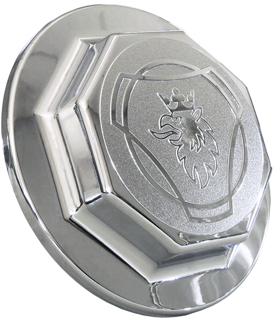 Chrome Hub Cover Front Scania - Emblem (992x992), Png Download