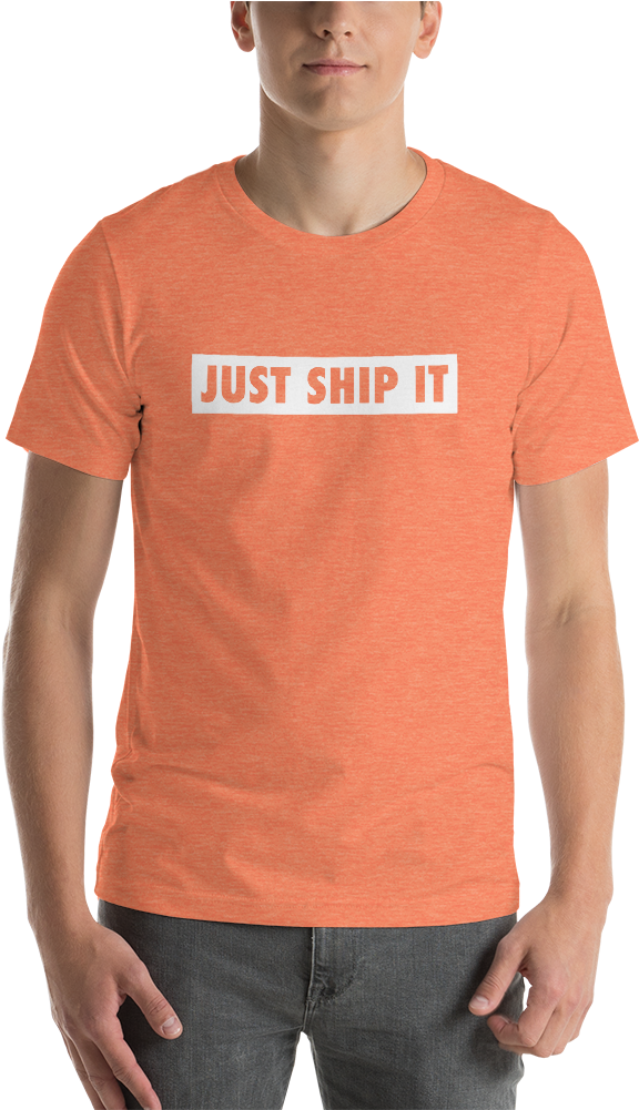 Just Ship It Outline T-shirt - Christian Halloween Shirts (1000x1000), Png Download