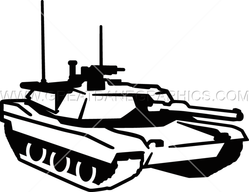 Jpg Transparent Library Army Tank Clipart Black And - Tank Clipart Black And White (825x637), Png Download