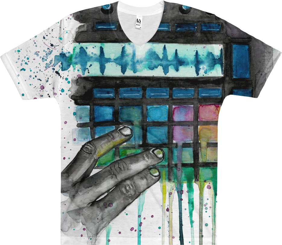 Image Of Water Colors Pbc T-shirt - Fish (1000x1000), Png Download