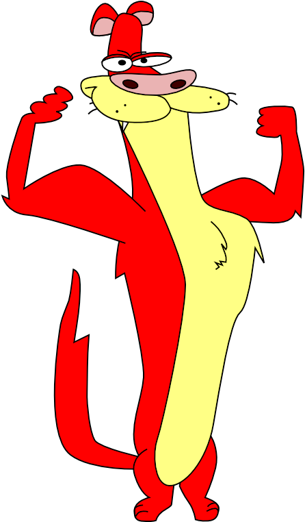 Cartoon Weasel (550x800), Png Download