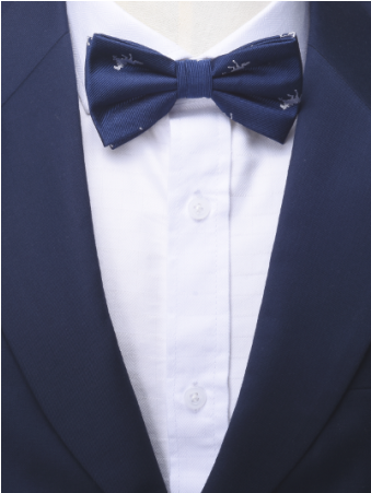 White Horses Silk Bow Tie - Formal Wear (750x450), Png Download