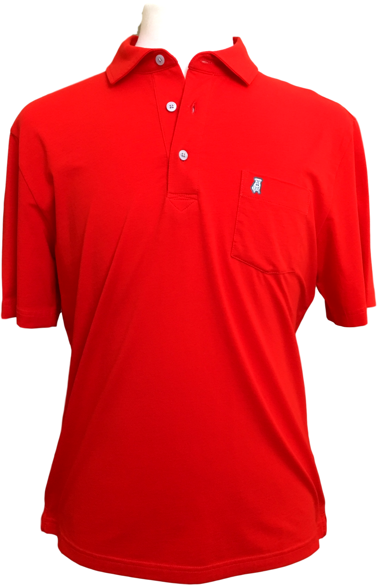 The Dapper Dog Pima Cotton Men's Polo Fiery Red - Polo Shirt (1774x2364), Png Download