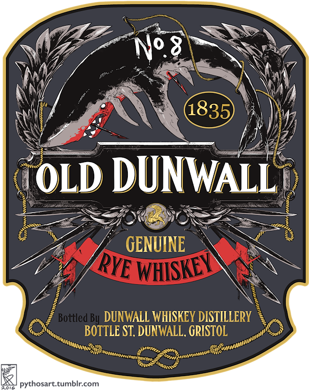 Dishonored Fan Art For Print - Label (640x800), Png Download