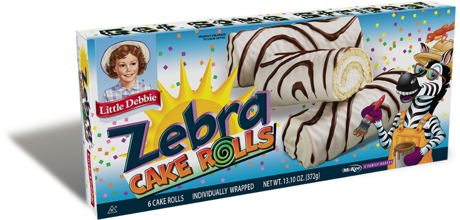Cakes - Zebra Cake Rolls (993x497), Png Download