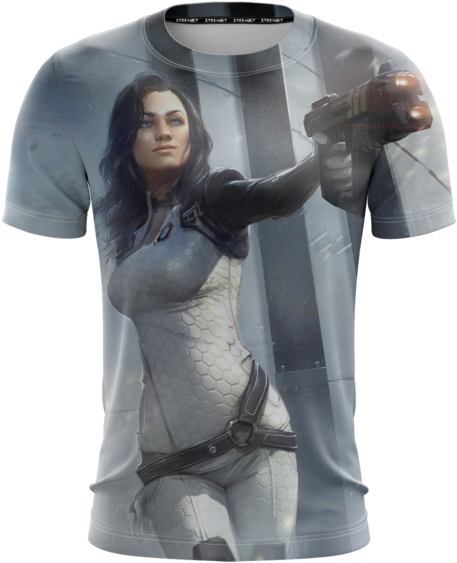 Mass Effect Galactic War Miranda Lawson Cool Gaming - Power Rangers Wild Force Shirt (700x700), Png Download