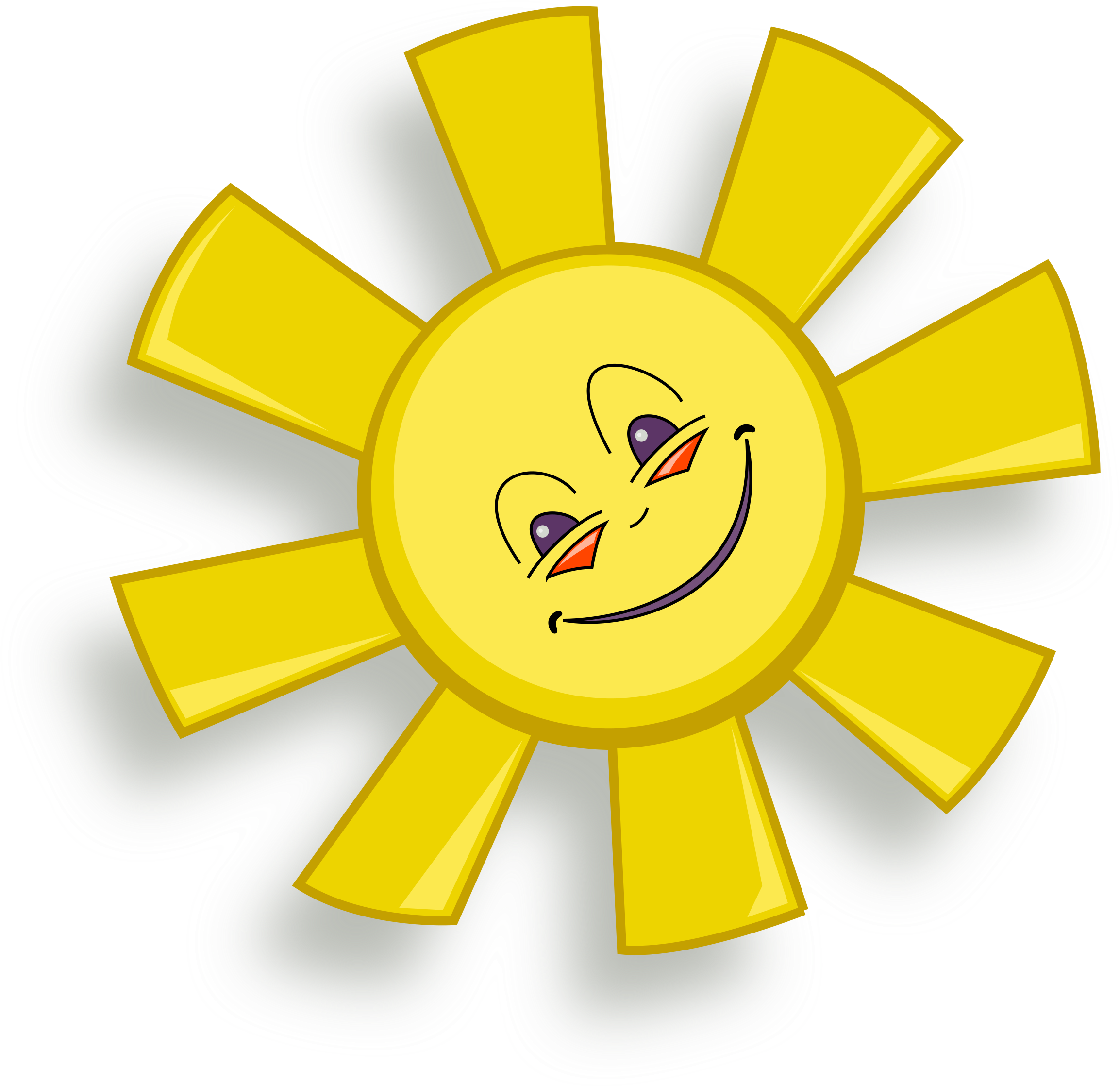 This Free Icons Png Design Of Happy Sun (2400x2338), Png Download
