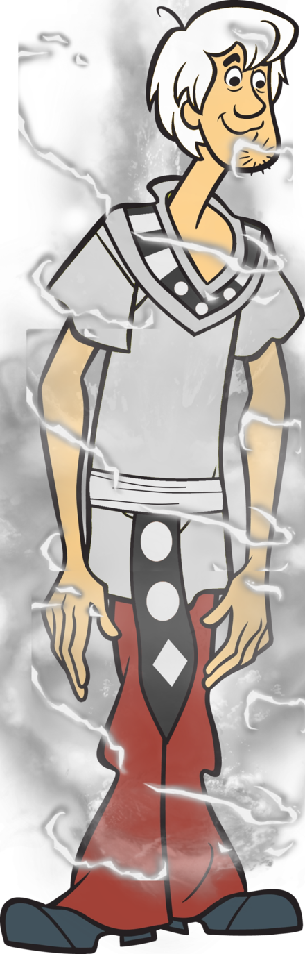 Png - Shaggy Blanco (440x1374), Png Download
