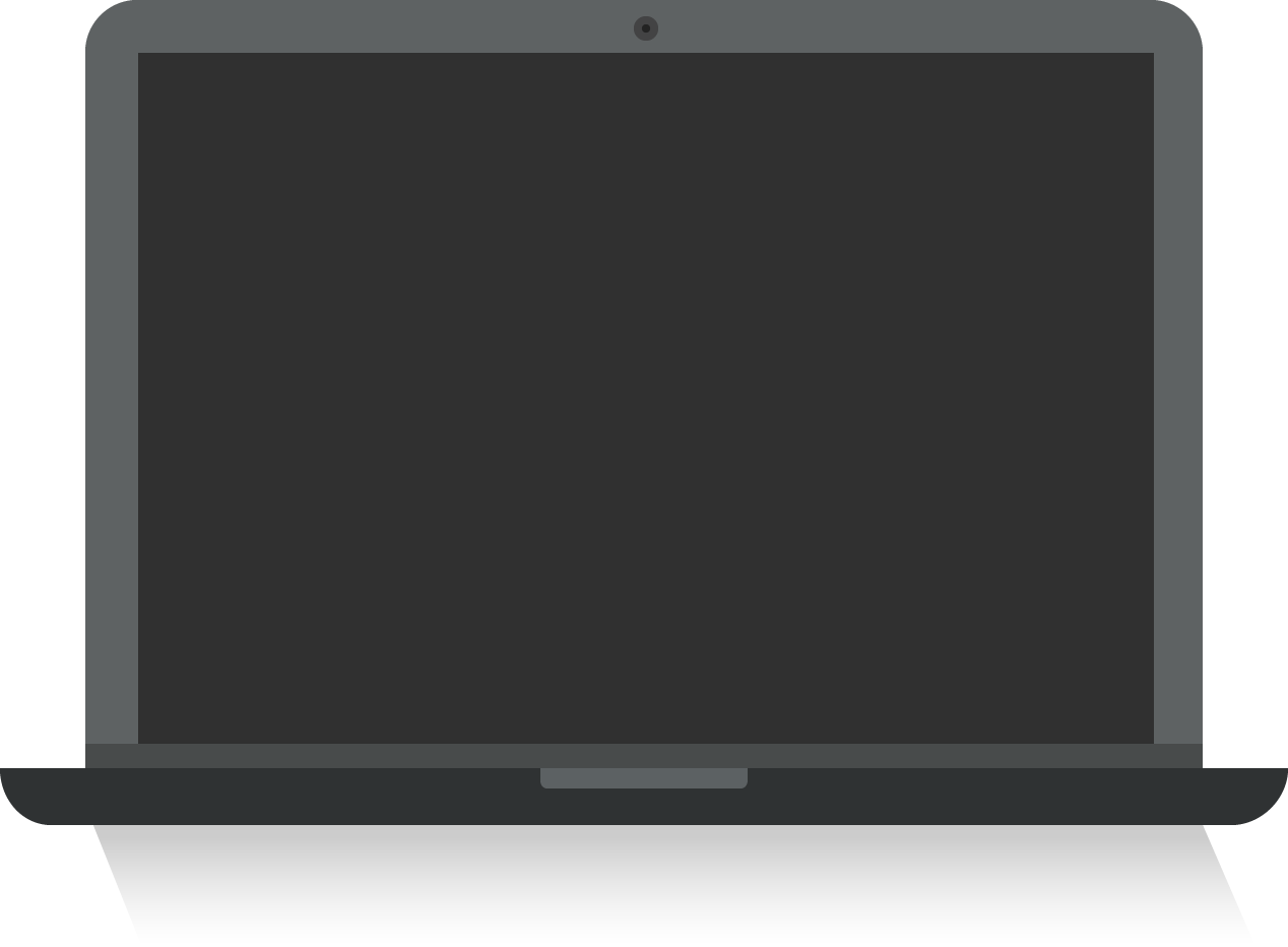 Life Is Happening Now - Laptop Flat Design Png (1268x932), Png Download