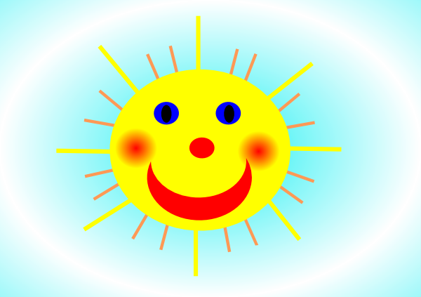 Original Png Clip Art File Smiling Sun Svg Images Downloading (600x423), Png Download