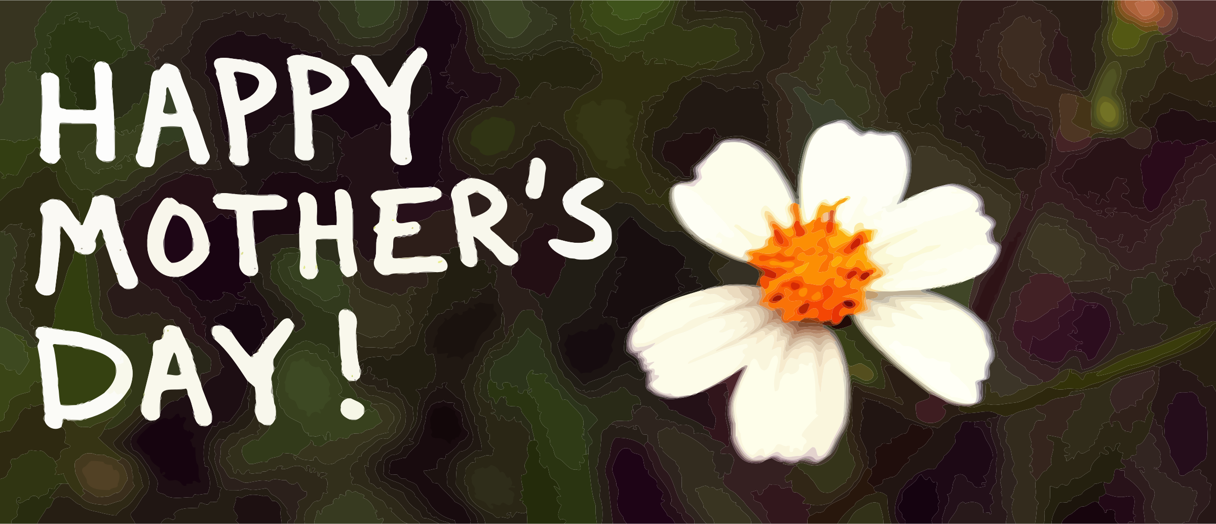 This Free Icons Png Design Of Happy Mother's Day Banner (2400x1034), Png Download