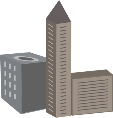 Ian Symbol Urban City Building 06 - Building Infrastructure Infrastructure Png (384x400), Png Download