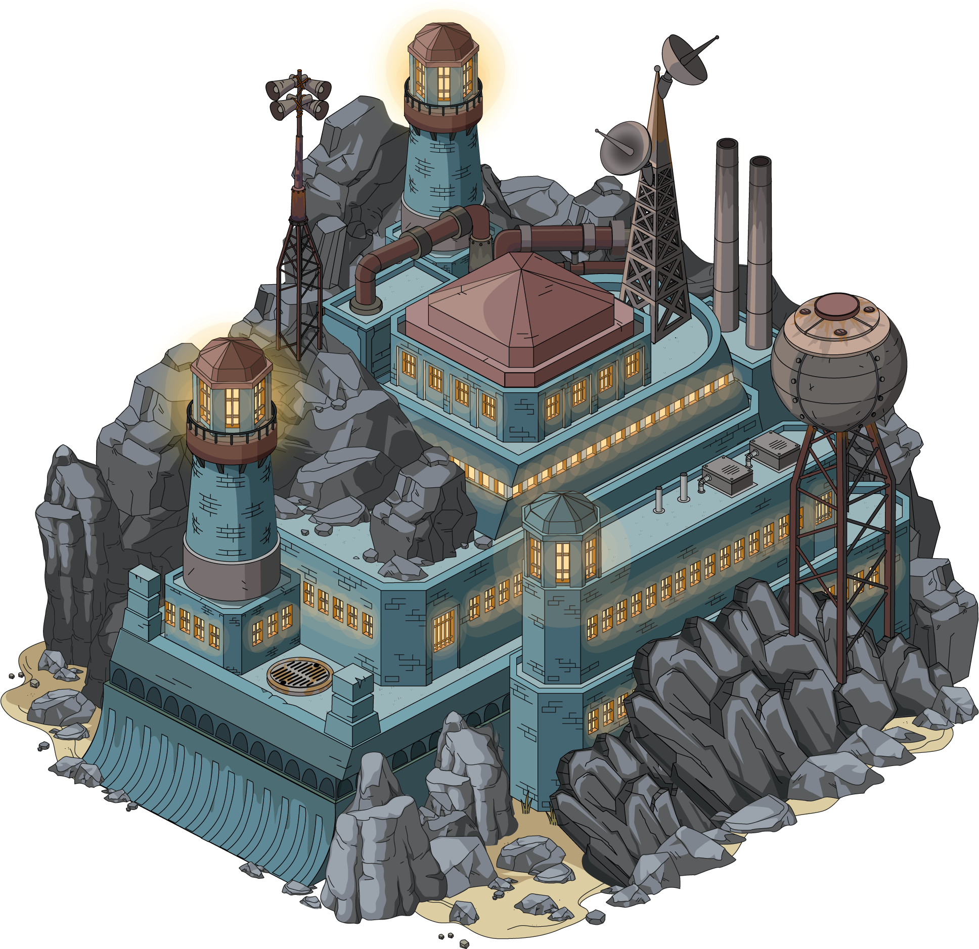 Fg Building Superhumanprison - Rise Of Nations (1998x1968), Png Download