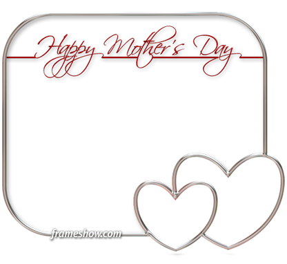 Elegant Happy Mothers Day Photo Frame - Happy Mothers Day Frames Png (416x382), Png Download