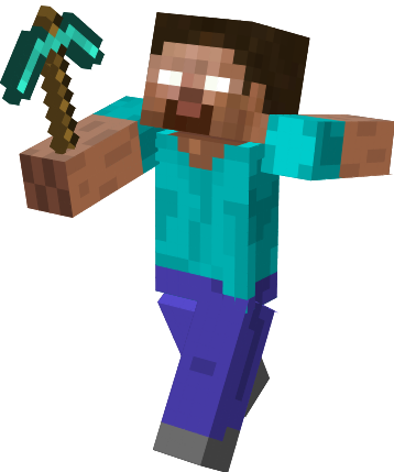 Minecraft Herobrine Png (358x429), Png Download
