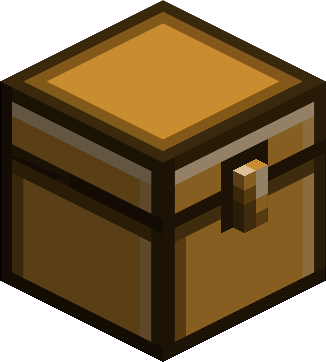 Brass Chest - Minecraft Chest Png (1500x1500), Png Download