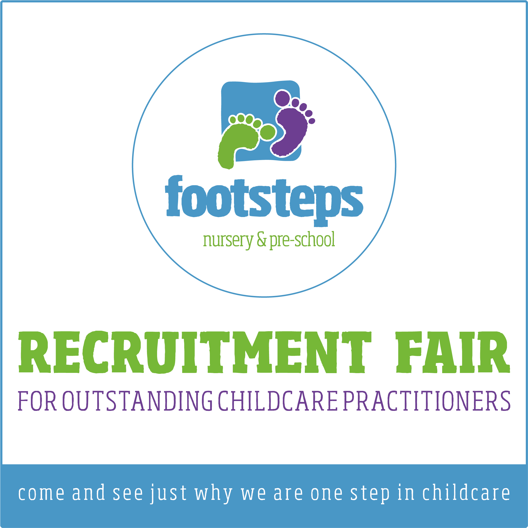 Recruitment Open Evening Footsteps Fazeley & Stratford - Footsteps Nursery (2268x2268), Png Download