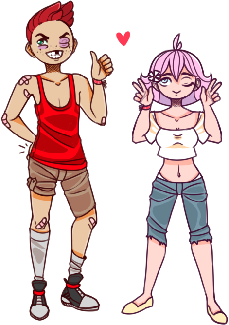 Author Comments - Meat Boy And Bandage Girl (518x706), Png Download