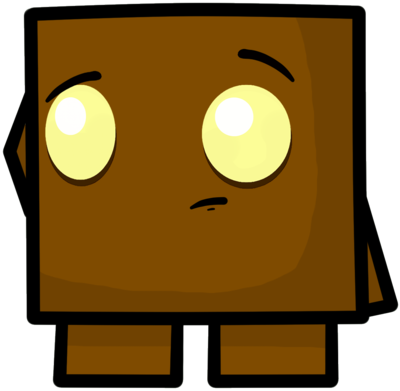 Clipart Black And White Download Brownie Drawing Super - Super Meat Boy Brownie (400x391), Png Download