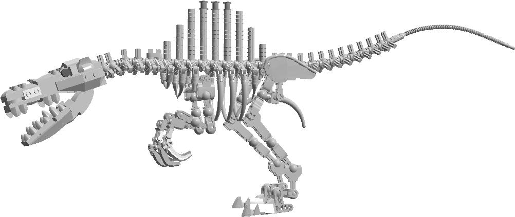 Jurassic World Spino Skeleton - Baryonyx (1126x566), Png Download