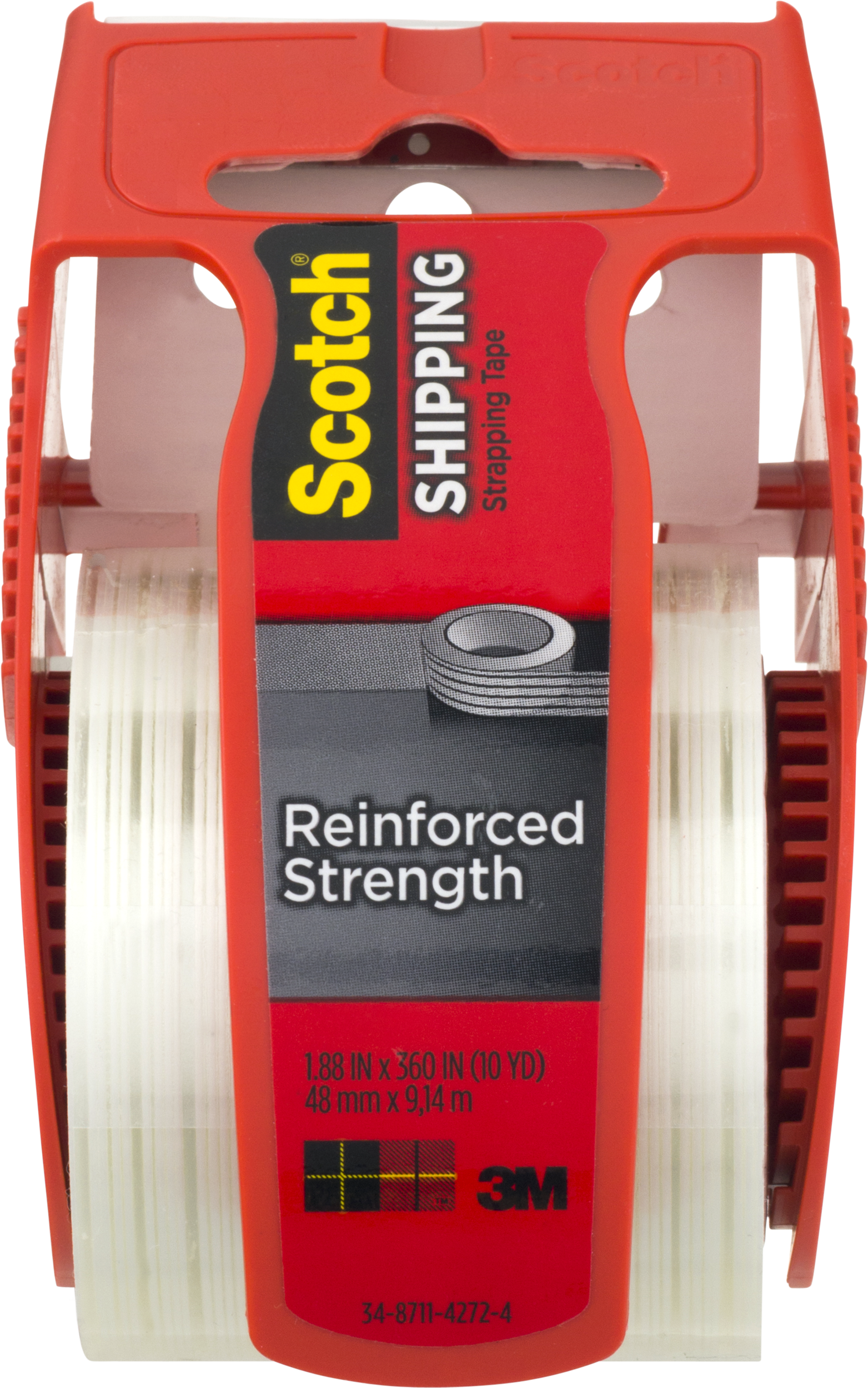 Scotch Reinforced Clear Strapping Tape, 2in (1563x2500), Png Download