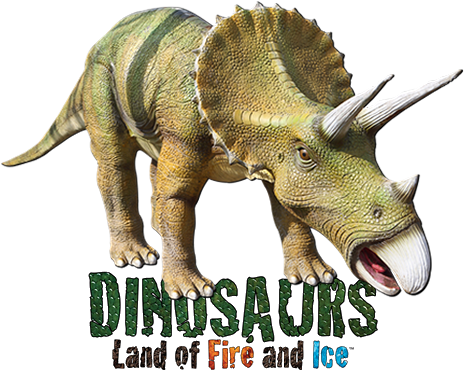 Land Of Fire And Ice & Dinosaur Discovery - Dinosaurs (575x375), Png Download