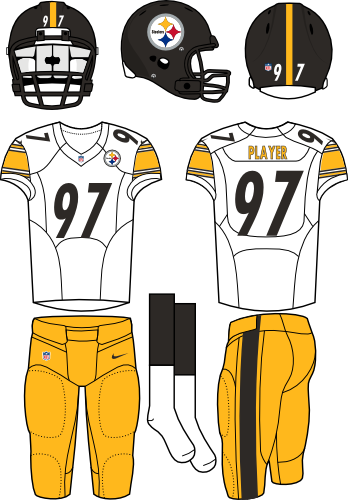 Pittsburgh Road National Football - New Nfl Uniforms 2010 (348x500), Png Download